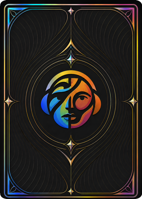 Card back with holo effect